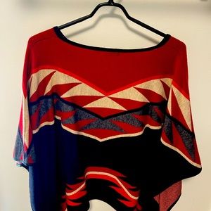 Alberto Makali poncho sweater